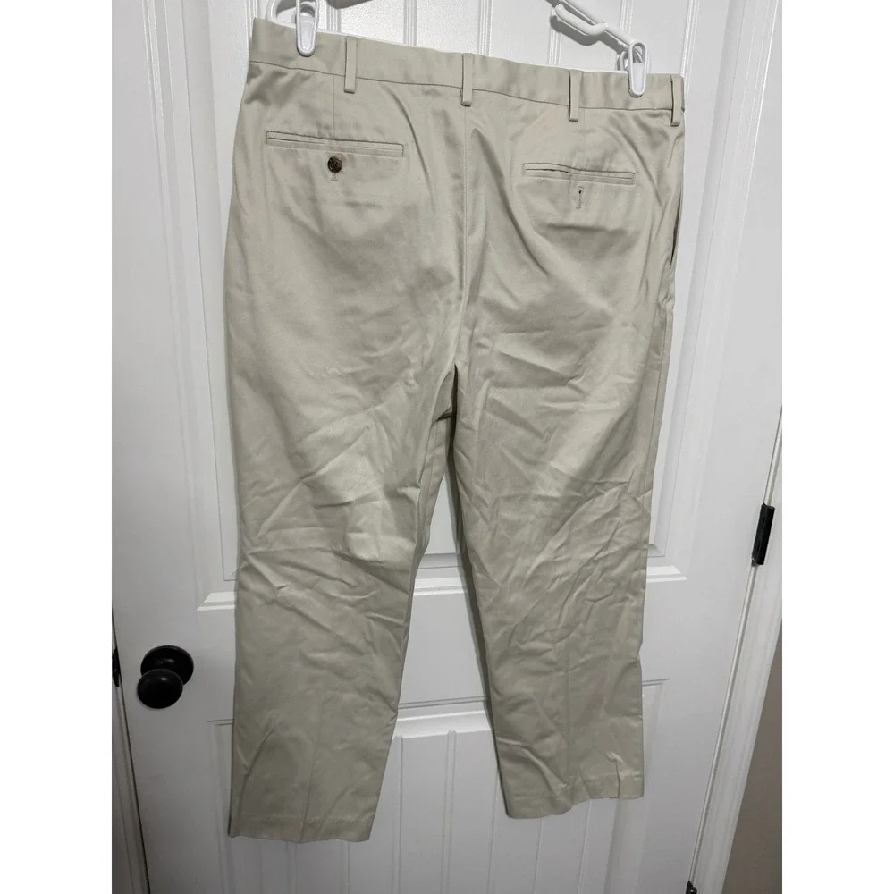 Lands End Chinos Mens 38 Traditional Fit Beige Khaki Classic EUC